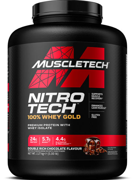 MuscleTech Nitro Tech 100% Whey Gold 2,27 kg mit Whey Isolat