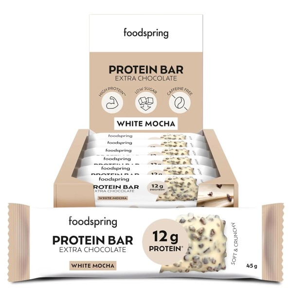 Foodspring Protein Bar Extra Chocolate 12x45 g